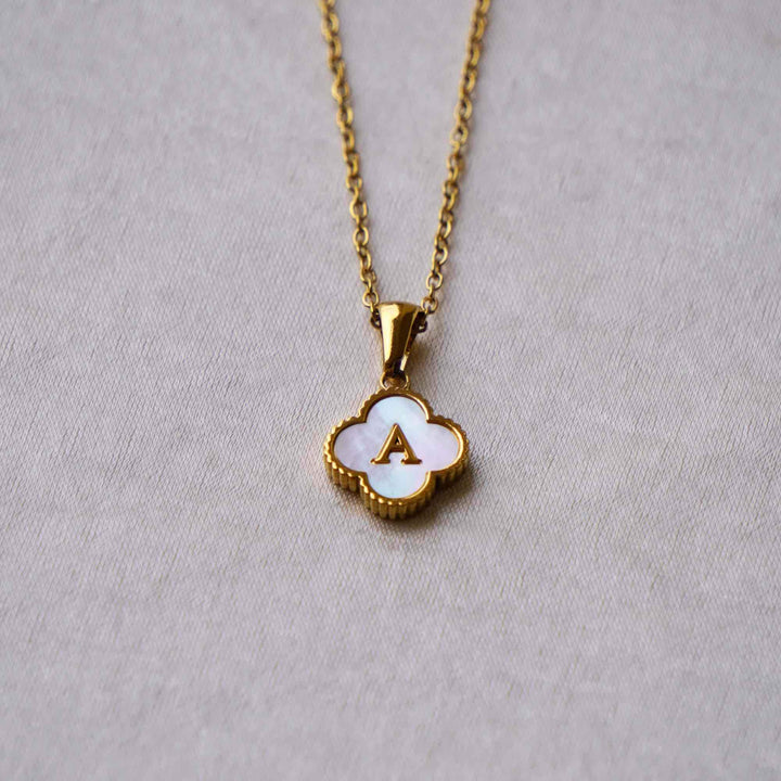 Personalised Clover Initial Necklace