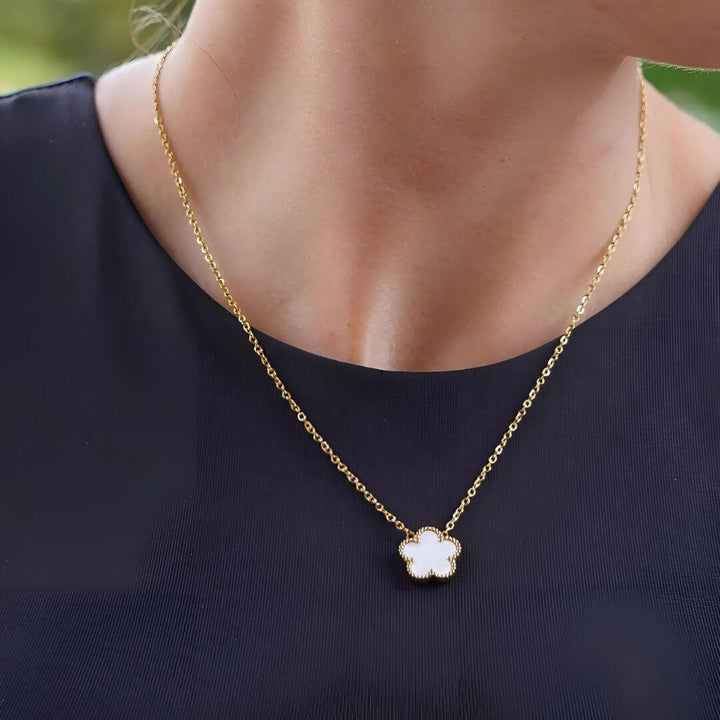 Five Leaf Clover Pendant Necklace