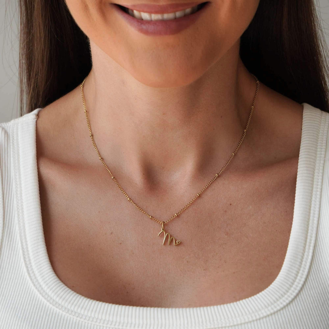 Personalised Cadey Heart Initial Necklace