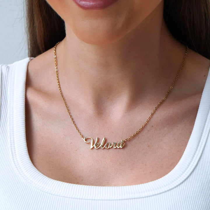 Personalised Ruby Name Necklace