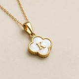 Personalised Clover Initial Necklace