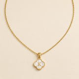 Personalised Clover Initial Necklace