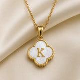 Personalised Clover Initial Necklace
