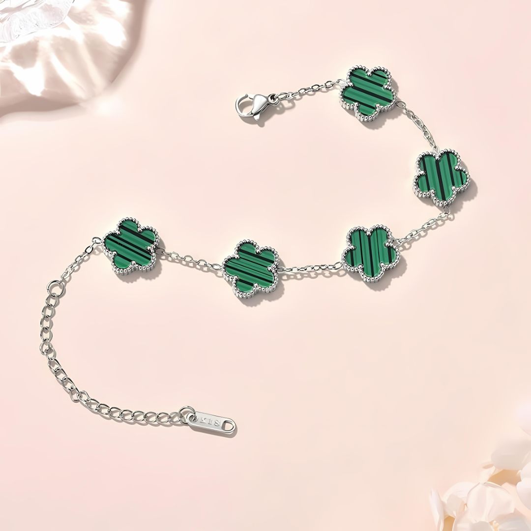 Five Leaf Multi Clover Bracelet