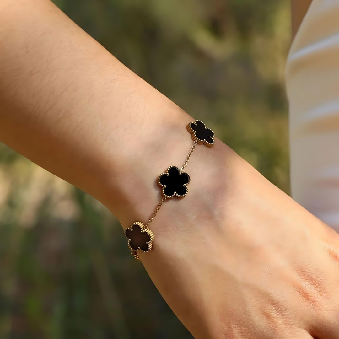 Five Leaf Multi Clover Bracelet