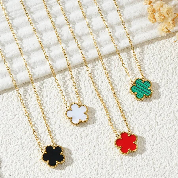 Five Leaf Clover Pendant Necklace