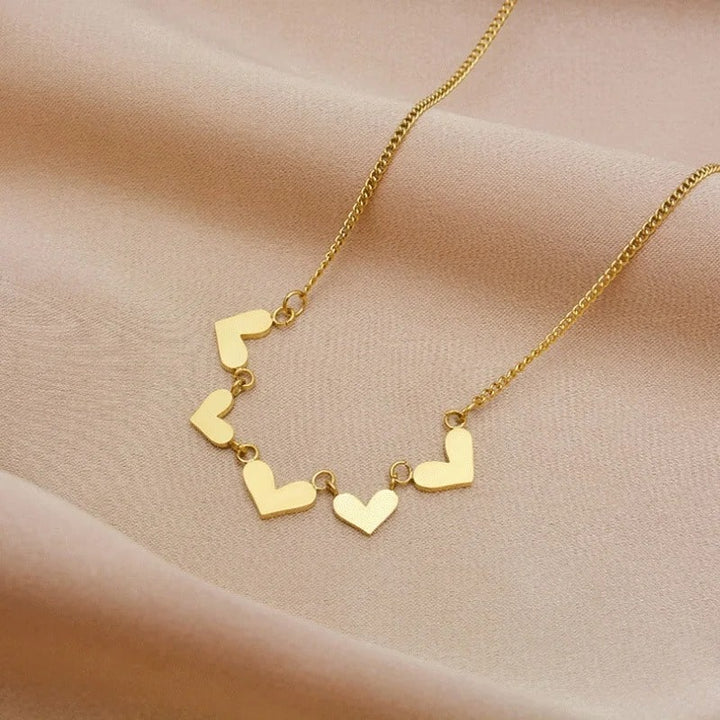 Jiya Heart Charms Necklace