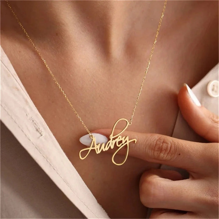 Personalised Audrey Name Necklace