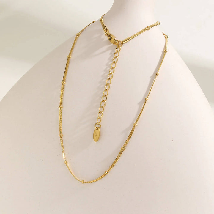 Serinna Snake Chain Bead Bracelet