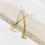 Personalised Cadey Heart Initial Necklace